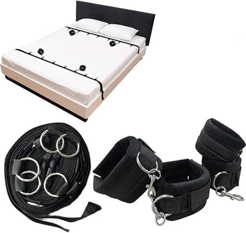 Yoga träning sömnhjälp säng fixation rem, hem yoga kit med justerbara träningsverktyg, par gåva - Q