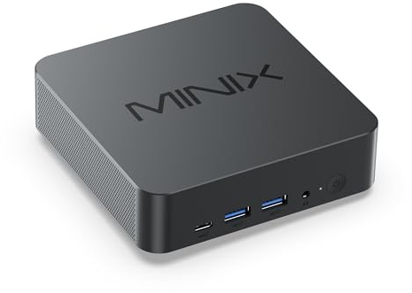 MINIX N713 Mini PC, Intel 13th i7-13620H (bis zu 4.9GHz) 1TB M.2 PCIe 4.0 SSD 32GB (16GBx2) DDR5 Mini Desktop Computer Quad Display/TB4 8K/2xHDMI/USB-C/Dual LAN für Business Home Office