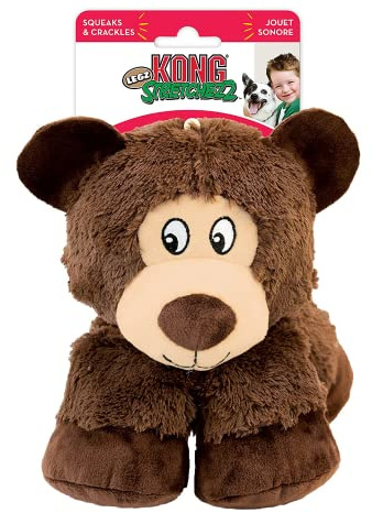 KONG Stretchezz Legz Bear Dog Toy, Large Multicolour