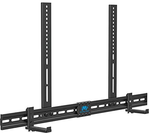 Mounting Dream Universal Soundbar Halterung für Soundbars mit/ohne Montageloch bis zu 9kg, mit Anti-Rutsch-Sockelhalter, an TV Halterung, TV Ständer, Wand oder Fernseher montieren MD5425-03