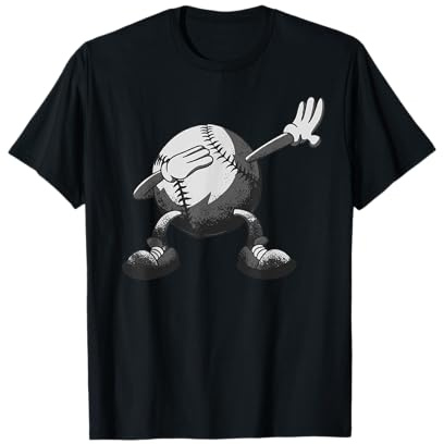 Dabbing Baseball Enfants Garçon Dabbing Baseball T-Shirt