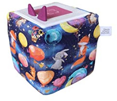 Toniebox Bezug Jungs & Mädchen Schutzhülle - Sterne blau, grau, pink, rot, rosa - Zaunkoenigdesign (Nachthimmel)