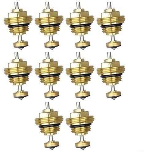 M30 x 1,5 Fußbodenheizungskrümmer, Rücklaufbolzen, Ventilkern für UFH Stellantrieb, Wasserverteiler, Zentralheizungssysteme, Zubehör (10 Stück)