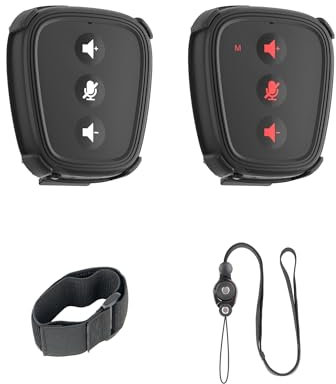 CAME-TV NANO Portable Wireless Intercom for Sports/Professional, Hands-Free Group Communication Intercom with Built-in Mic & Speaker 1100FT Range IP63, Intercom for Video Production Cycling (2 KIT)