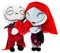 Disney Store Official - Tim Burtons Nightmare Before Christmas - Jack und Sally - Kuschelpuppe - 20,5 cm/8 - Geschenk zum Valentinstag - Ab der Geburt geeignet - Ab 0 Jahren