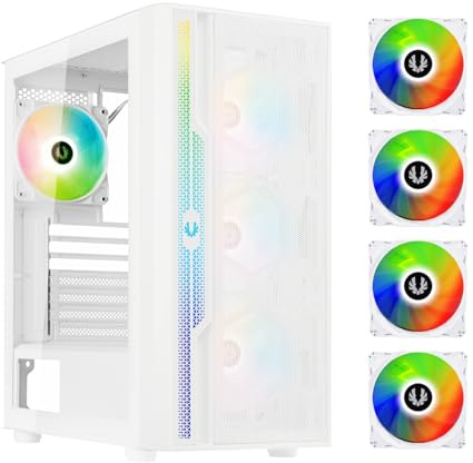 Caja PC - BITFENIX - Apollo ARGB - Sin fuente de alimentaci�n - Semitorre - Formato ATX - Blanco