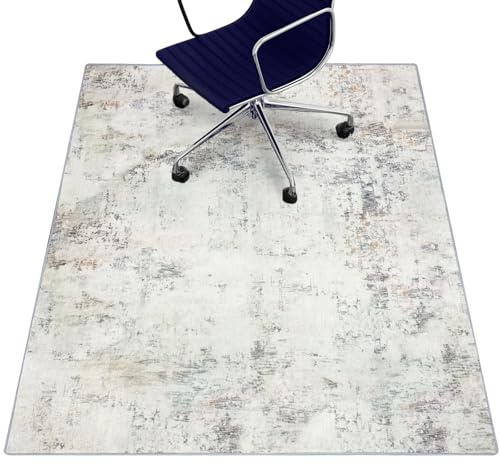 Protector Suelo Silla Ruedas, Antideslizante Alfombra para Silla de Escritorio, Silla Gaming para Parqué y Suelos Duros, Silla de Oficina, Gris, 150x120 cm