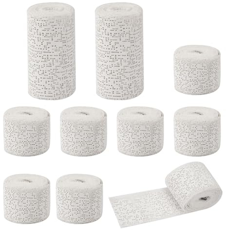 10Pcs Plaster Bandages for Modelling 10x2.7m & 5x2.7m Plaster Cloth Rolls | Casting Plasters Strip, Quick Drying Gauze Roll for Art Crafts Modelling Moulds Body Casts Craft Projects Belly Molds