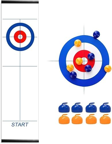 Tabletop Curling Game Tabletop Curling Game for Kids, Adults & Family Easy to SetUp, Play & Portable