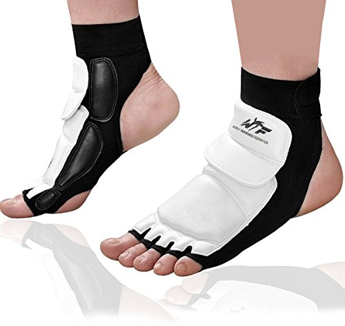 Kitchnexus Taekwondo PU Protectores De Pies Karate Pads, Tobillera para Artes Marciales, Saco de Boxeo y Entrenamiento