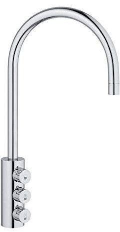 3-Wege-Sodaarmatur GM 6180M.390 Chrom für Wasser Sprudler SPRUDELUX® Sprudelgeräte Soda-Armatur Küchenarmatur, Dreiwege Wasserhahn, Sprudel, Sprudelwasser