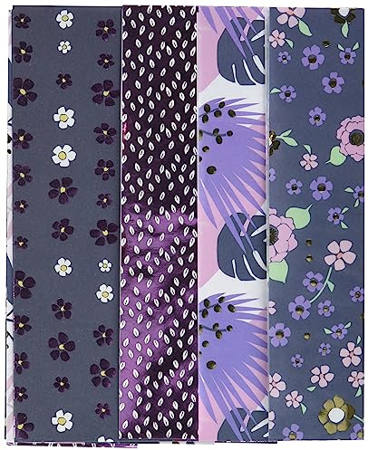 Décopatch TD893C 4 Bögen DécopatchPapier 30x40cm Foil Flower sortiert