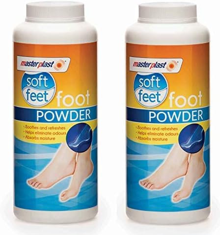 YSAMAX 2x Soft Feel Foot Powder, Foot Odour Eliminator Talc, Stinky Soft Feet Powder, Soothes Refreshes (Pack of 2)