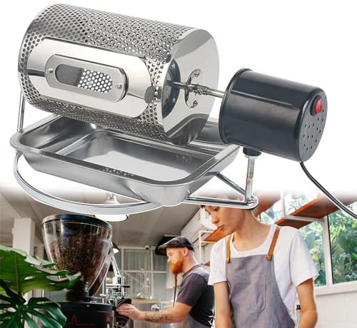 Tostatrice Automatica Chicchi Caffè Nocciole/Macchina Cuocere Le Noci In Acciaio Inossidabile Per Case, Bar, Hotel/Macchina Tostare Le Noci L'essiccazione Dei Chicchi Di Caffè Con Teglia