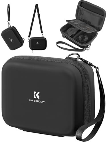 K&F Concept Digital Camera Case, Waterproof & Protective Small Camera Bag, Lightweight Camera Sling Bag with 2 Carrying Ways (Black)
