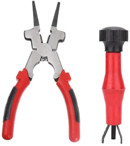 Ehaosea Pinza per Saldatura MIG Pinza per Saldatura MIG Multifunzione da 8 Pollici con Manico Isolato, Pulisci Ugello MiG