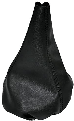 Aerzetix - C58573 - Cuffia soffietto per leva del cambio - compatibile con Fiat Panda 2 2003-2010 - colore: nero - in pelle sintetica