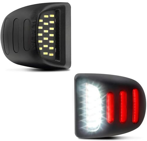 GZLMMY LED-registreringsskyltbelysning för Chevrolet silverado Suburban Tahoe för GMC Sierra 1500 2500 3500 LED registreringsskyltbelysning för Cadillac Escalade 6000k vit
