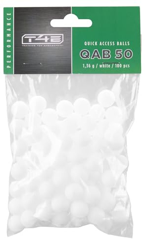 Umarex T4E Balles rondes en polymère solide à accès rapide, calibre 50, 100 ct