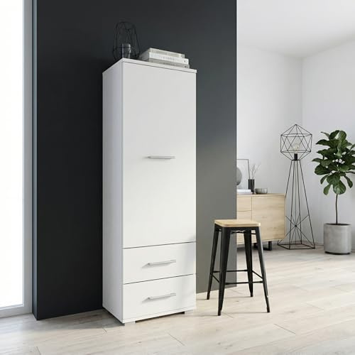 FAUSKE Garderob, Vit, 40x130x36 cm