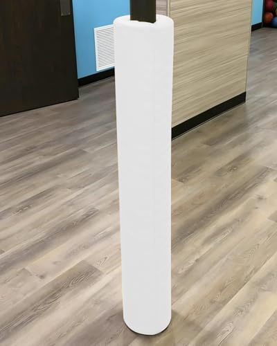 Imbottitura del Palo Rivestimento di Sicurezza Autoadesivo per Palo Rotondo Interno/Esterno a Prova Bambino, Coperture Anticrash in Schiuma per da Basketball in Cantina(White,Dia- 4 in (10 cm))