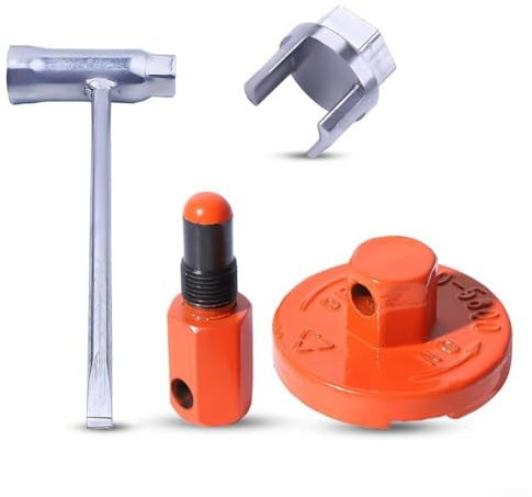 Kit di attrezzi per la rimozione di arresto e frizione per motoseghe 340 345 346 350 351, dispositivo di tenuta dell'albero motore con estrattore per volano e chiave per 2 riparazioni del motore