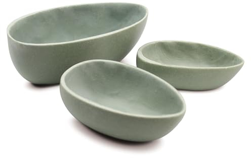 Rustic Pourers | Set of 3 nesting bowls | pretend play toy dish | stacking heuristic bowls | Mud Kitchen role play | water, sand and mud play