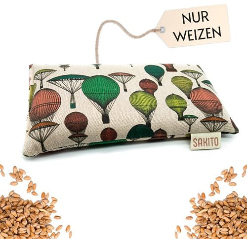 Cuscino Riscaldabile Inodore - Termico Microonde - Riscaldante - Borsa Semini - Scaldino con Semi di Grano Non Profumato (25 CM)