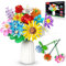 WIDELAND Blumenstrauß-Bausatz – 1009 Teile, 12 Verschiedene Blumenarten, Botanische Sammlung, Bausteine-Blumen-Spielzeug, Kreatives Projekt für Heimdekoration, Valentinstag, Weihnachten, Geburtstag