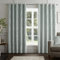 Curtina - Duck Egg Blue Damask Curtains W66 x L72 (168 x 183cm) - Light Blue Jacquard Eyelet Curtains - Botanical Luxury Curtains & Drapes for Living Room & Bedroom - Traditional Drapes/Door Curtain