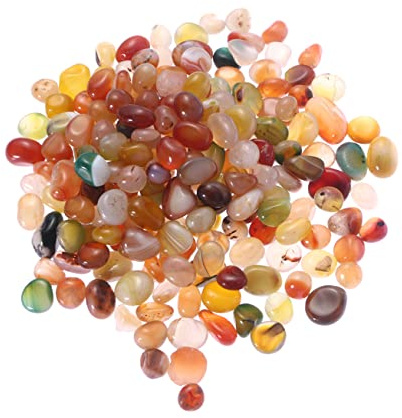 Toyvian Piedras Naturales Redondeadas Pecera Decoración Colorida Guijarros Jardín y Paisajismo