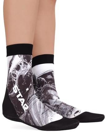 SAND MENTALITY STAR by GL Calzari Beach Volley in Neoprene | Sand Socks, Base Ottimizzata per Isolamento e Grip sulla Sabbia, Lycra ad Alta Densità, per Beach Tennis e Sport su Sabbia - Taglia M