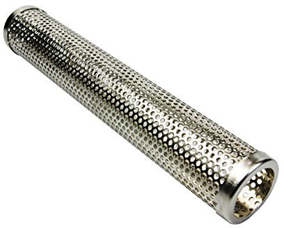 Grillclub 1.4301 Edelstahl Räucherröhre Grillclub 30,5 cm x Ø 5,1 cm Kaltrauch Zubehör Gasgrill Holzkohlegrill Räucherbox Pellet Smoker