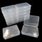 DUGYIRS 12 Stück Aufbewahrungsbox Plastik Transparent mit Deckel zum Klappen,Rechteckiger Kunststoff Aufbewahrung Behälter Box für Perlen und Schmuck, kleine Gegenstände,Einstufung