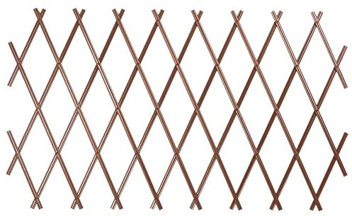 Home Hack Garden Trellis Plastic Expanding Trellis Plant Support Fence Panel Wall Decor Hanging Frame Garden Patio Indoor Outdoor for Climbing Plants Decoration (Pack of 1, Terracotta 90x180cm)