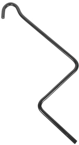 NIYANGLE Trailer Jack Handle Replacement Crank with Straight Hook Rod Hand Jack Accessory for Automotive and Garage Use Durable Manual Tool Arm