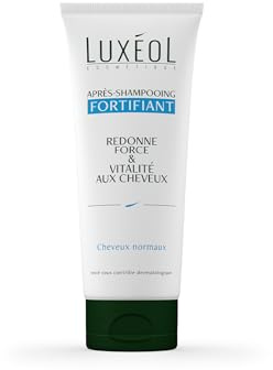 LUXÉOL - Après-Shampooing Fortifiant - Force & Vitalité - Douceur, Éclat & Facile À Déméler - Soin Cheveux Normaux - 98% d'Ingrédients d'Origine Naturelle - Fabriqué En France - 200ml