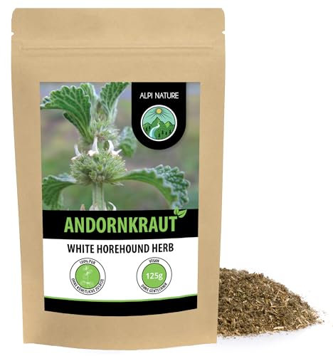 Alpi Nature Andorn Tee 125g, Andornkraut getrocknet und geschnitten, Adornkraut Tee lose