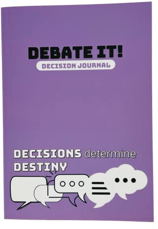 Debate It! - Beslutsdagbok | hjälper dig att fatta bättre beslut | Strukturerad och logisk metod | Bestäm ditt öde |