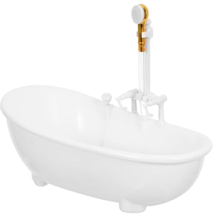 Mini Water Jet Bath - Fun Doll Shower Bathtub for Kids with Water Spraying Feature Ideal for Baby Doll Bathing and Playtime
