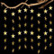 Thinp Ghirlanda di stelle glitterate da 39 piedi, ghirlanda di carta con stelle riflettenti decorazioni a stella striscione da appendere decorazione per compleanni, vacanze, matrimoni, feste di Natale