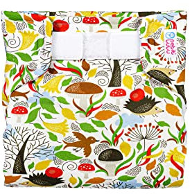 Petit Lulu Spreizhöschen für breites Wickeln//Spreizwindelhosen/Größe S (3-6 kg)/ Klett (Autumn Hedgies)