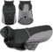 KONVINIT Hundemantel Winter Warm Hundejacke Wasserdicht Wintermantel für Kleine/Mittelgroße Hunde Winddichte Winterjacke für Hunde mit Reflexstreifen und Bauchschutz,Black XL