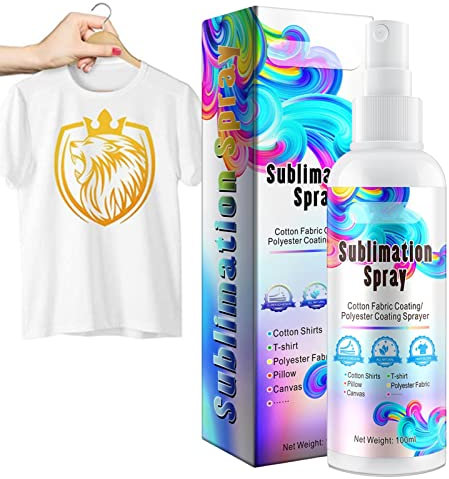Sublimation Coating Spray, 100ML Sublimation Spray For Cotton Shirts, Sublimation Coating Spray For All Fabric, Fabric Spray Adhesive, Quick Drying Sublimation Coating Super Adhesion For All Fabric