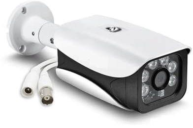GUYSGNX Cámaras de Seguridad, Cámara de Seguridad analógica CCTV con Cable 5 MP for Exteriores, Impermeable, cámara videovigilancia Tipo Domo AHD 4K DVR View para Uso Exterior