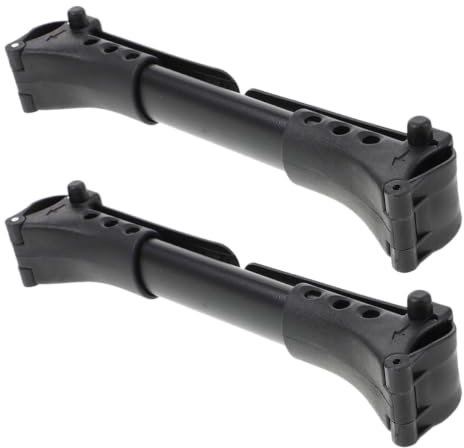EXAOMBLE 2 Conectores Aplicables para Cochecitos Gemelos en Plástico Negro, Diseño Portátil Longitud Ajustable de 20-26cm para Sillitas de Paseo Dobles