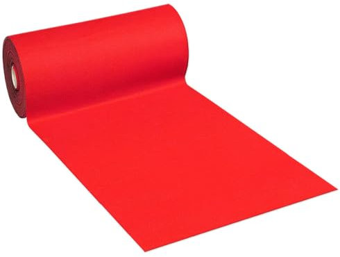 emmevi Alfombra de moqueta al metro de 100 cm de altura, para interior y exterior, para tiendas, iglesias, ceremonias, etc. Color rojo
