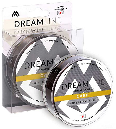 Mikado Karpfenschnur DREAMLINE CARP 0,24mm-0,30mm / 300m Angelschnur Feederschnur Monofil TOP (0,26mm/7,68kg/300m)