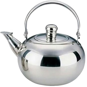 perfk Tetera de Acero Inoxidable, Tetera para cocinar, Caldera de Agua, Tetera con Filtro, Tetera para Cocina, Estufa, hogar de año Nuevo, 1.5L