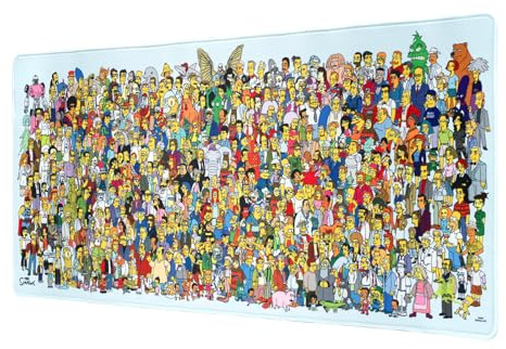 Grupo Erik XXL Mouse Pad - The Simpsons Gifts | Gaming Desk Mat 31.5 x 13.8 inches, Non-Slip Rubber Keyboard & Mouse Mat Large | Gaming Gifts Gamer